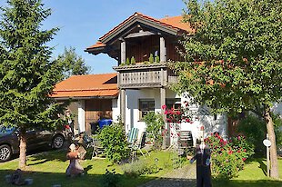 Eingang ins Ferienhaus im Bayerischen Wald